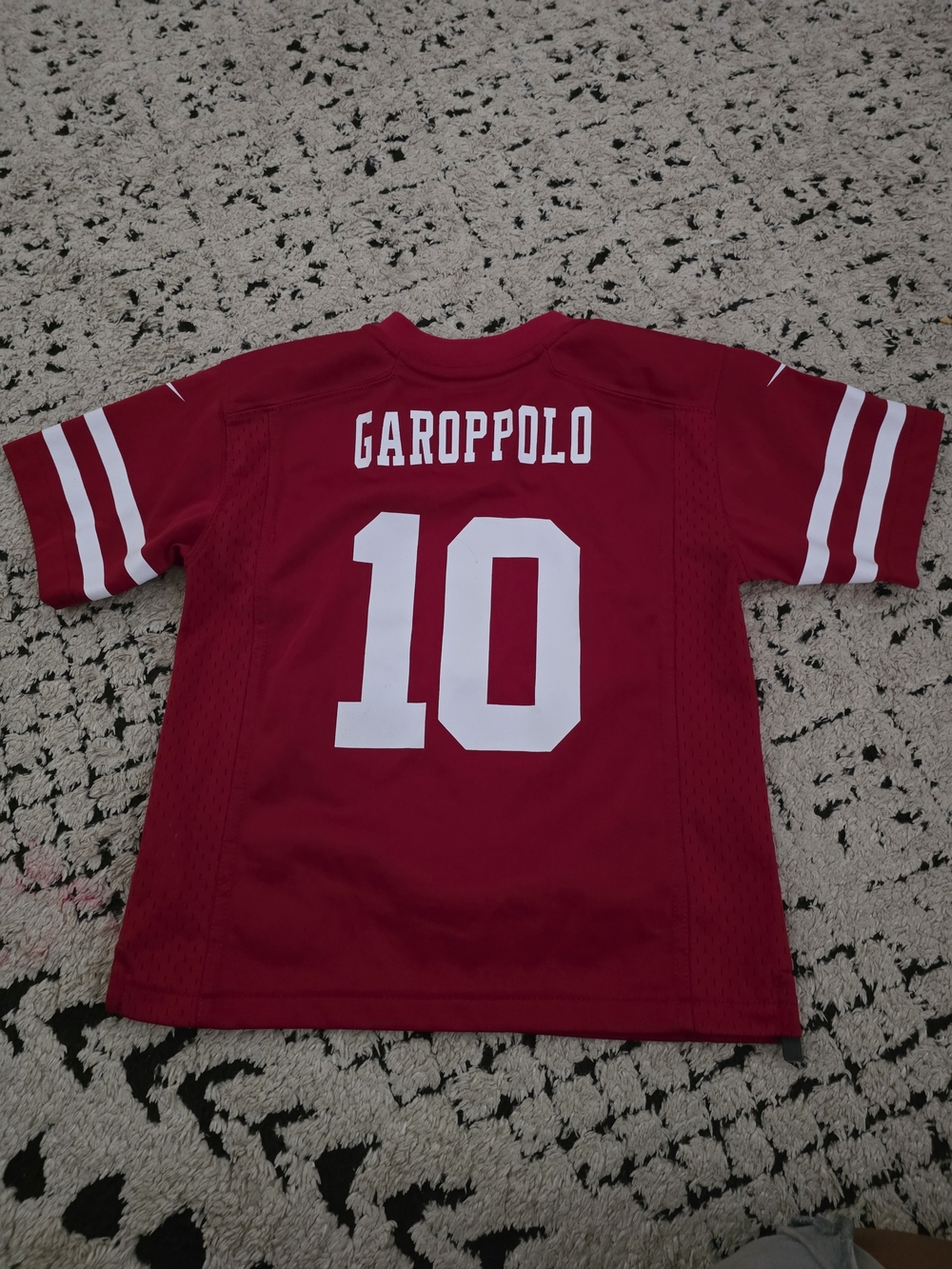 49erd Nfl Kids Red Football Jersey with White Number 10